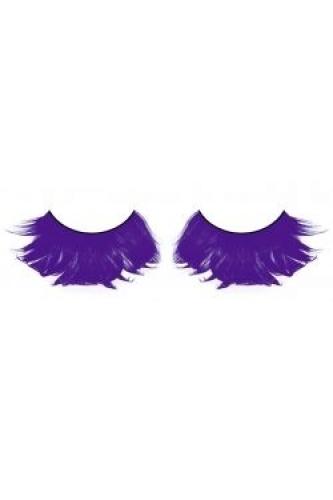 Ресницы фиолетовые перья - купить 