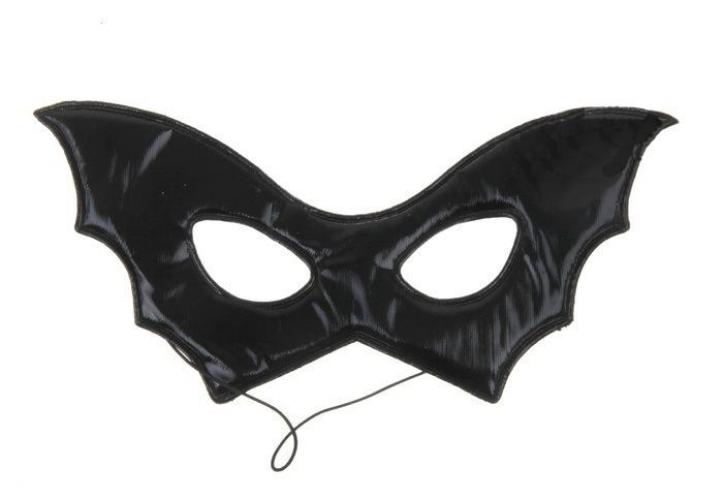 Маска в форме летучей мыши черная - купить 