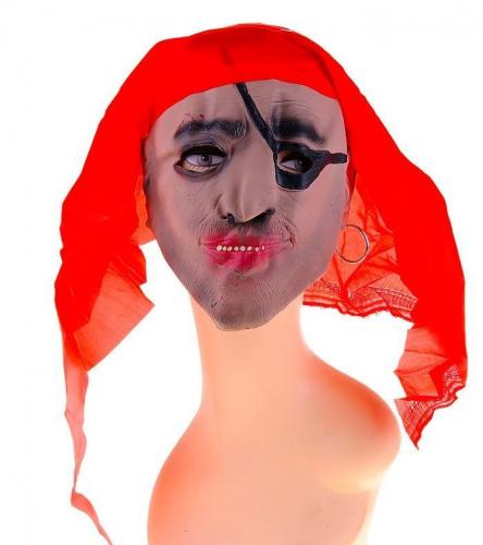 Маска Одноглазый пират с косынкой - купить 