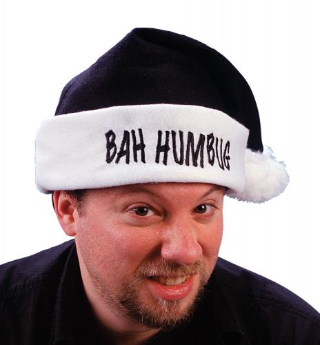 Черная шапка Санты Bah Humbug - купить 