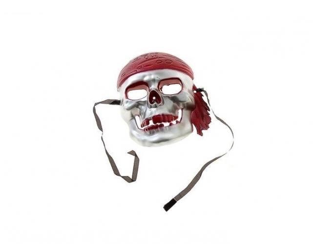 Маска пирата серебристая - купить 