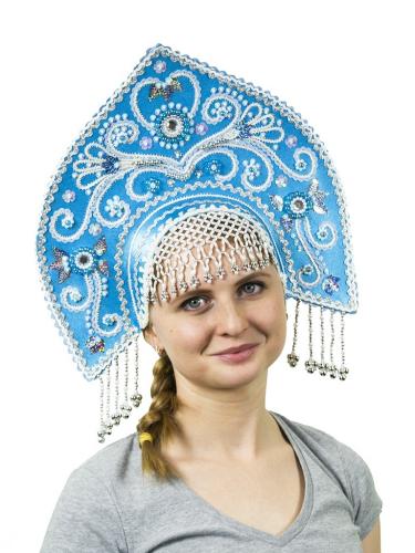 Бирюзовый кокошник Купола - купить 