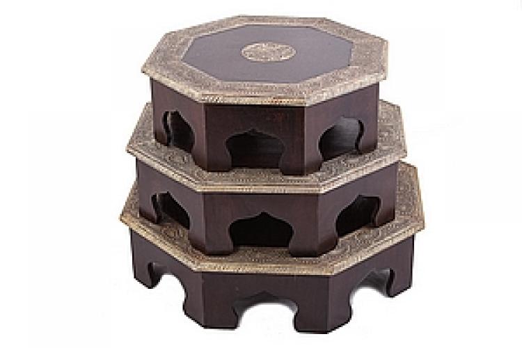 Стол набор из 3-х дерево №92