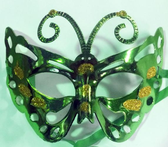 Маска бабочка зеленая - купить 