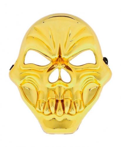 Маска Череп золотистая - купить 