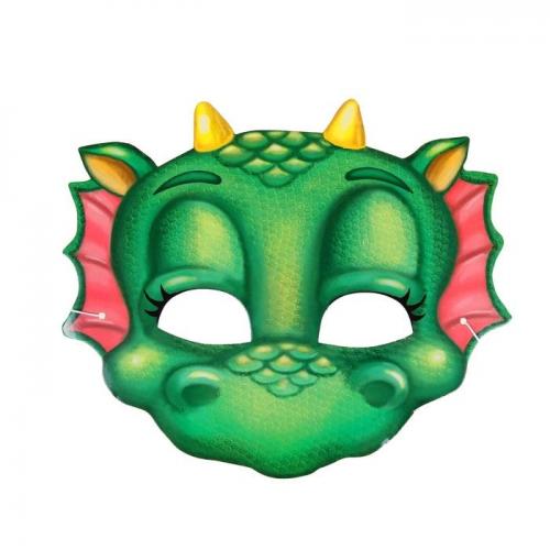 Маска милого зеленого дракончика - купить 