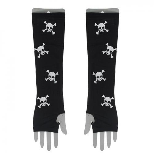 Перчатки с черепками без пальцев - купить 