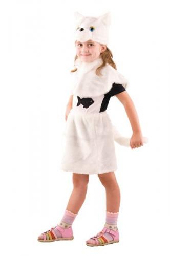 Детский костюм беленькой кошечки - купить 