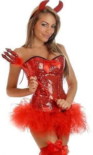 Корсетный костюм дьяволицы - купить 
