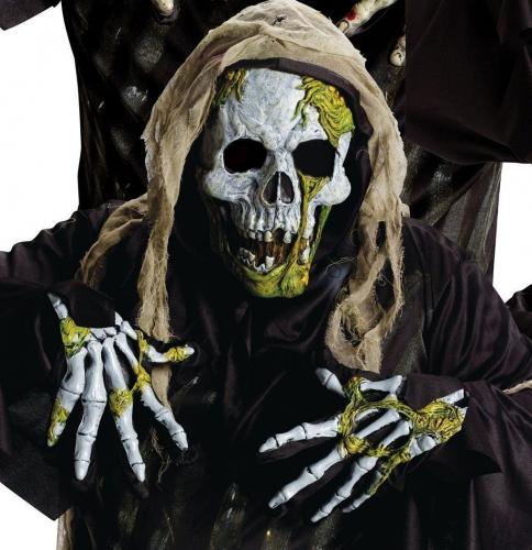 Маска и перчатки сгнившего скелета - купить 