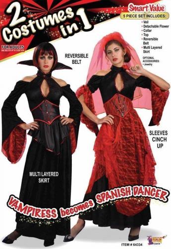 Костюм вампирши и танцовщицы 2в1 - купить 