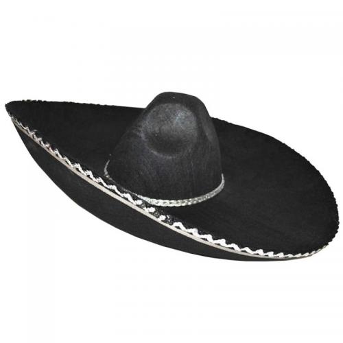 Шляпа сомбреро черная - купить 