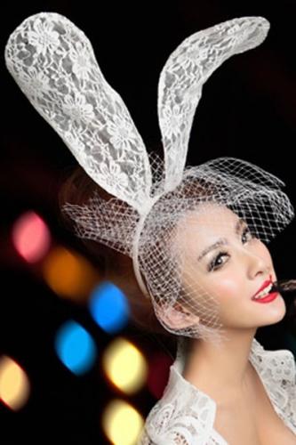Белые кружевные ушки Кролика - купить 
