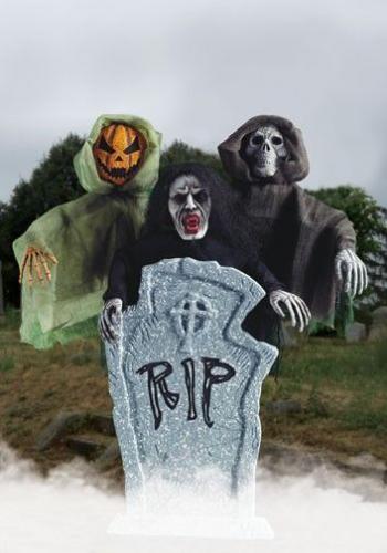 Кукла на палке злая тыква