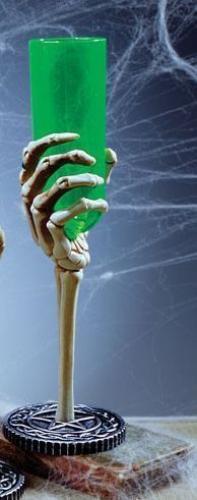 Зеленый бокал Рука скелета - купить 