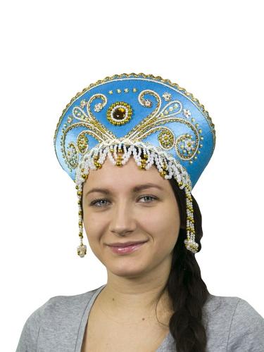 Бирюзовый кокошник Княжна