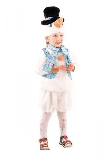 Костюм снеговика со шляпой детский - купить 