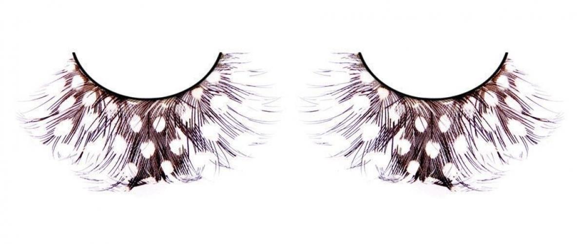 Ресницы перьевые темно-каштановые - купить 