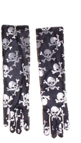 Длинные перчатки с черепками - купить 
