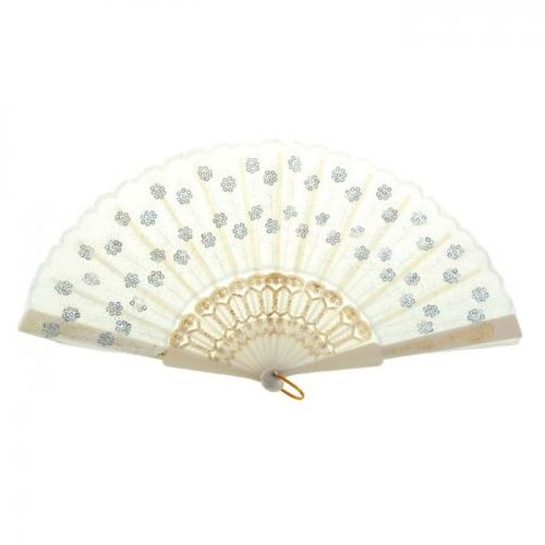 Белый веер с пайетками - купить 