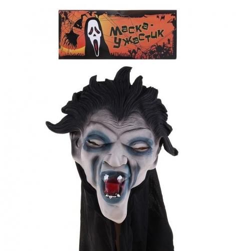 Маска вампира с кудрявыми волосами - купить 