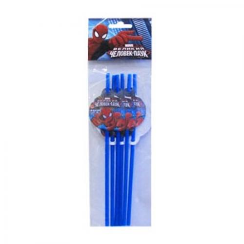 Соломинки для напитков Человек Паук - купить 