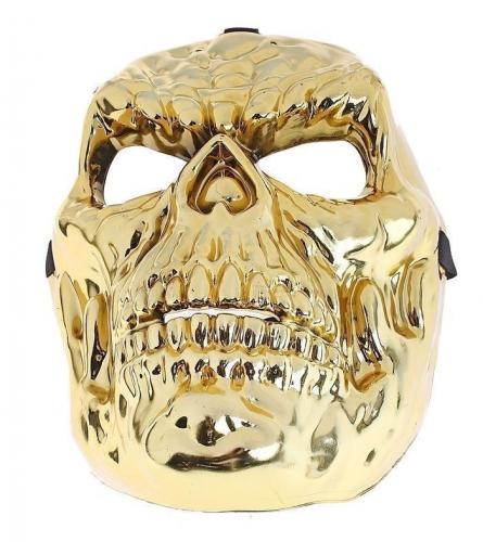 Маска золотистая в виде черепа - купить 