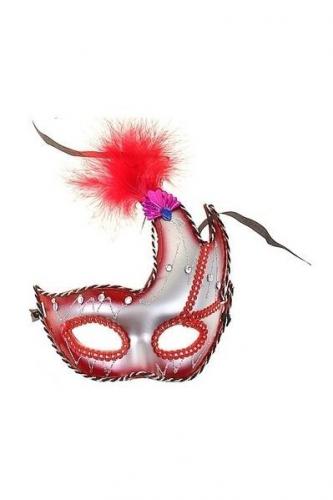 Красная маска с асимметрией - купить 