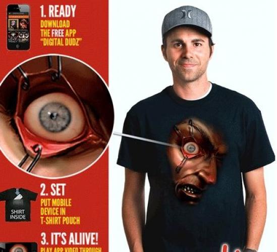 Футболка Жуткое лицо с булавками - купить 