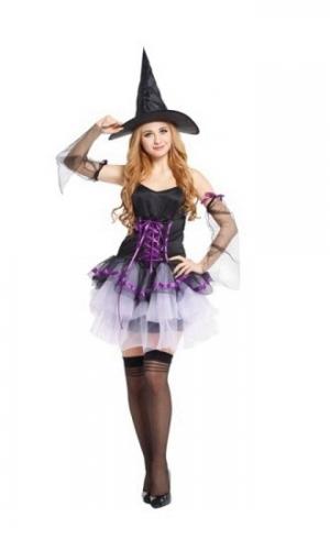 Костюм кокетливой ведьмочки фиолетовый - купить 
