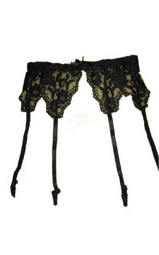 Пояс для чулок черный - купить 