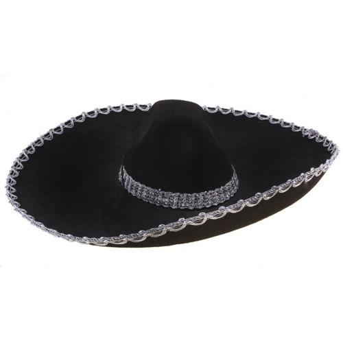 Черное мексиканское сомбреро - купить 