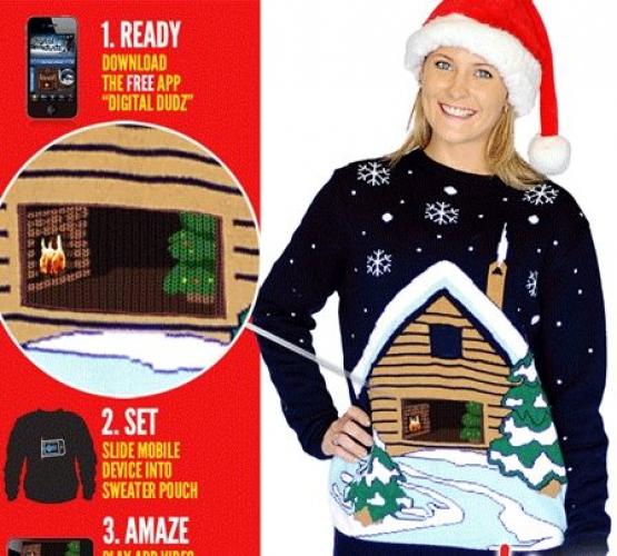 Рождественский джемпер Домик Санты - купить 