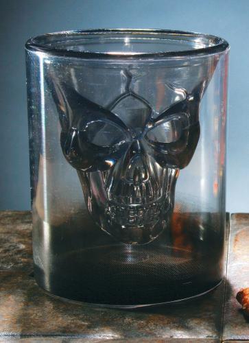 Стакан Плавающий череп серый - купить 