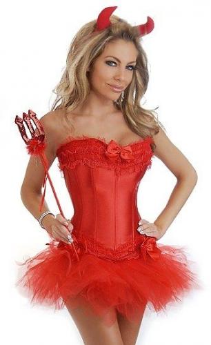 Корсет с пачкой для дьяволицы - купить 