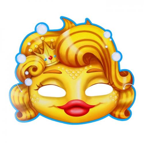 Маска Золотая рыбка на пол лица