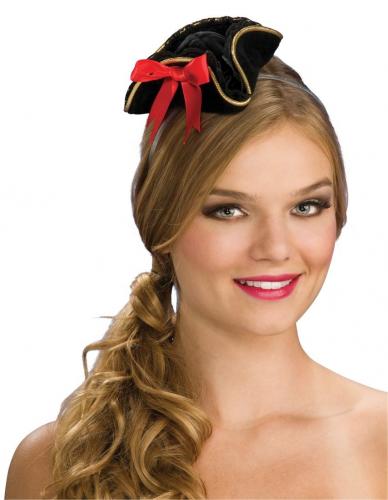 Мини-шляпка пиратки с бантиком - купить 