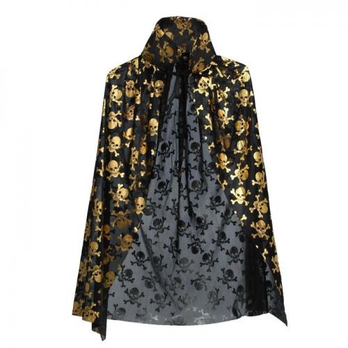 Черная накидка с черепами - купить 
