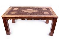 Стол дерево с инкрустацией  №191
