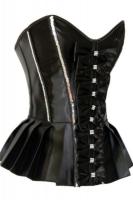 Корсет черный с баской