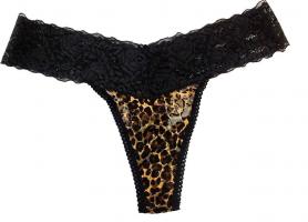 Трусики леопардовые с кружевом