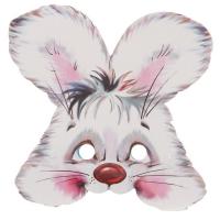 Картонная маска Зайчик