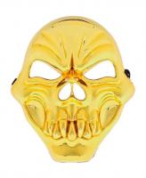 Маска Череп золотистая