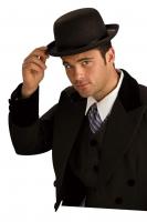 Черная шляпа-котелок