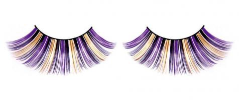 Ресницы фиолетово-золотистые