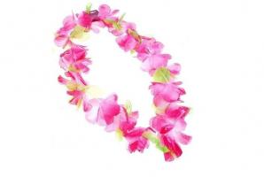 Розовое цветочное ожерелье