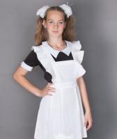 Школьный белый фартук