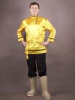 Косоворотка мужская желтая