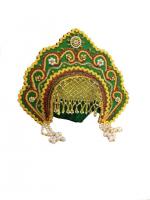 Зеленый кокошник для взрослых