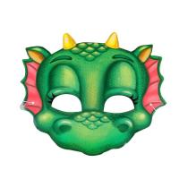 Маска милого зеленого дракончика